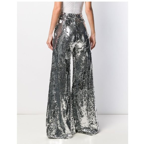Ellery Sequin Wide Leg Trousers - Picture 2 of 14